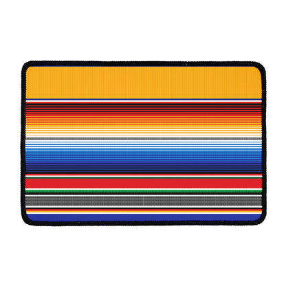 Ethnic Serape Blanket Stripe Print Kitchen Mat