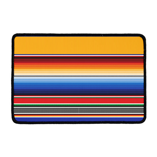 Ethnic Serape Blanket Stripe Print Kitchen Mat