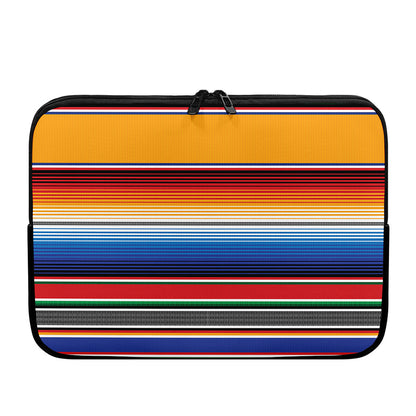 Ethnic Serape Blanket Stripe Print Laptop Sleeve