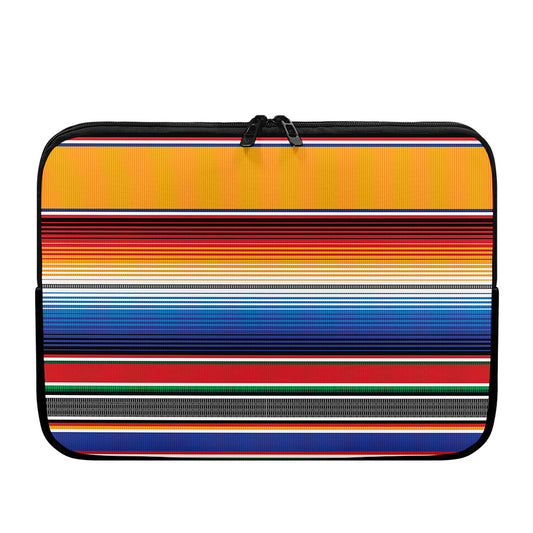 Ethnic Serape Blanket Stripe Print Laptop Sleeve