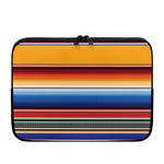 Ethnic Serape Blanket Stripe Print Laptop Sleeve