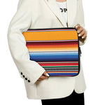 Ethnic Serape Blanket Stripe Print Laptop Sleeve