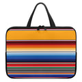 Ethnic Serape Blanket Stripe Print Laptop Sleeve With Handle