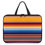 Ethnic Serape Blanket Stripe Print Laptop Sleeve With Handle