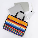 Ethnic Serape Blanket Stripe Print Laptop Sleeve With Handle