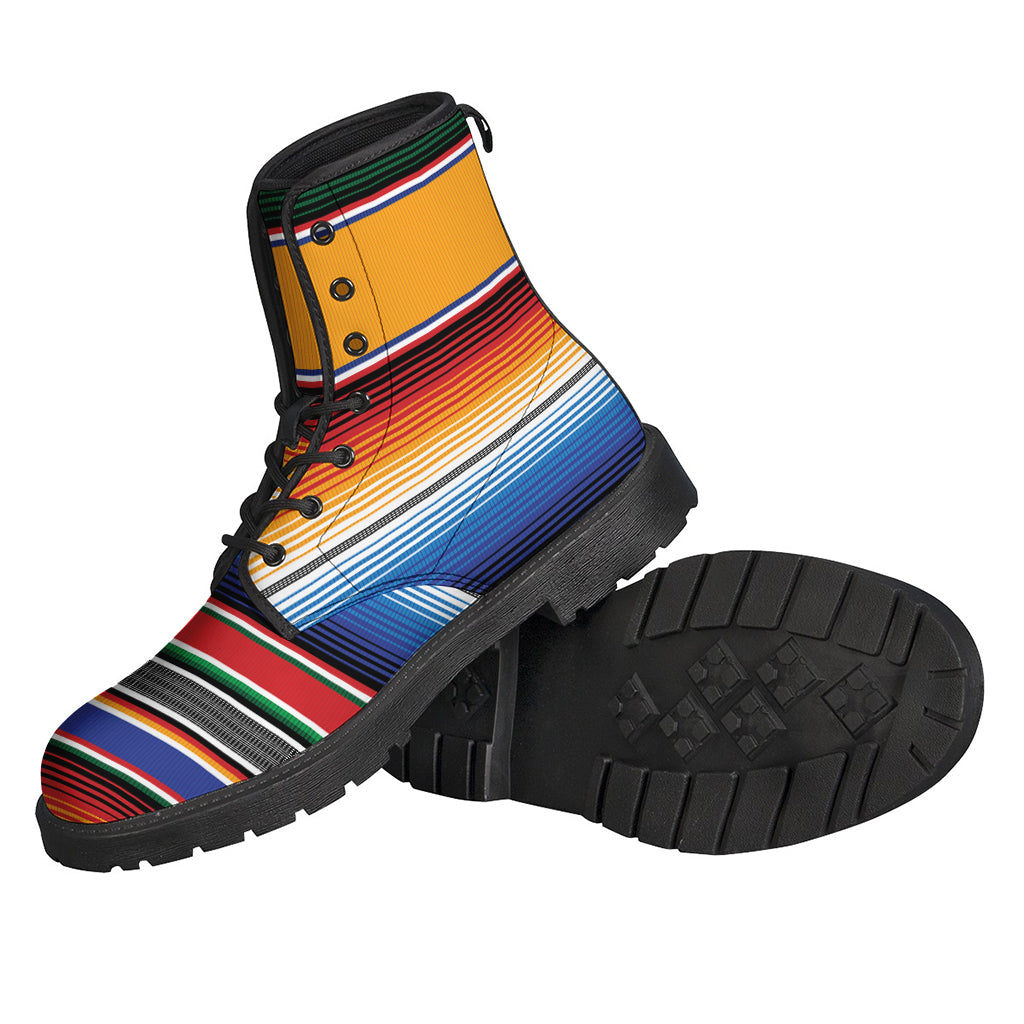 Ethnic Serape Blanket Stripe Print Backpack