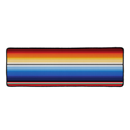 Ethnic Serape Blanket Stripe Print Long Kitchen Mat
