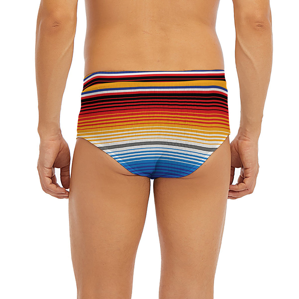 Ethnic Serape Blanket Stripe Print Men's Briefs