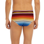 Ethnic Serape Blanket Stripe Print Men's Briefs