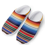 Ethnic Serape Blanket Stripe Print Mesh Casual Shoes