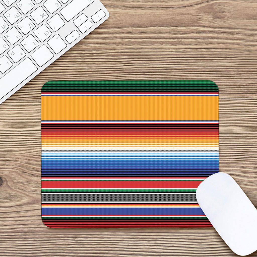 Ethnic Serape Blanket Stripe Print Mouse Pad