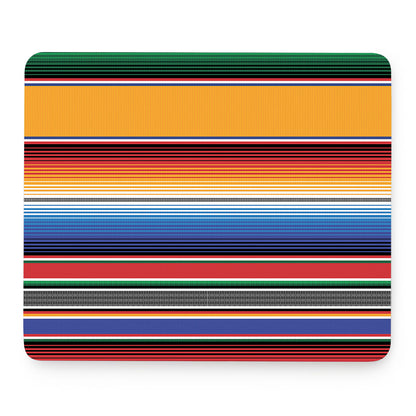 Ethnic Serape Blanket Stripe Print Mouse Pad