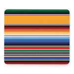 Ethnic Serape Blanket Stripe Print Mouse Pad