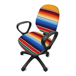 Ethnic Serape Blanket Stripe Print Office Chair Cover