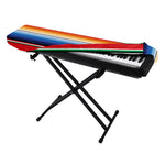 Ethnic Serape Blanket Stripe Print Piano Keyboard Cover