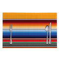 Ethnic Serape Blanket Stripe Print Placemat