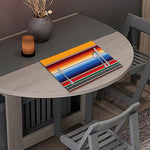 Ethnic Serape Blanket Stripe Print Placemat