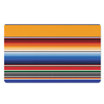 Ethnic Serape Blanket Stripe Print Polyester Doormat