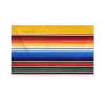 Ethnic Serape Blanket Stripe Print Polyester Flag