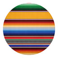 Ethnic Serape Blanket Stripe Print Round Blanket