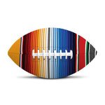 Ethnic Serape Blanket Stripe Print Rugby Ball