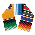 Ethnic Serape Blanket Stripe Print Scarf