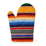 Ethnic Serape Blanket Stripe Print Single Oven Mitt