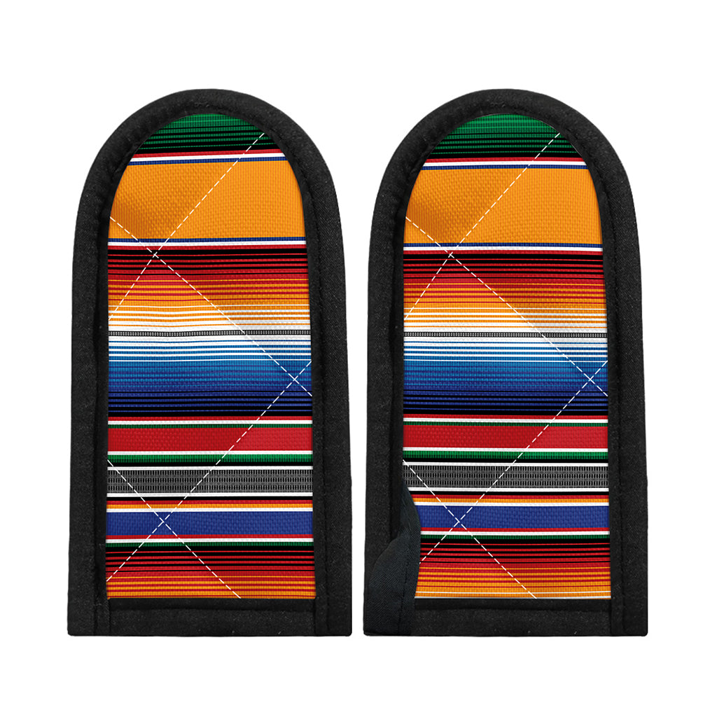 Ethnic Serape Blanket Stripe Print Skillet Handle Cover