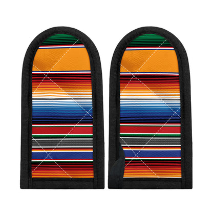 Ethnic Serape Blanket Stripe Print Skillet Handle Cover