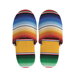 Ethnic Serape Blanket Stripe Print Slippers