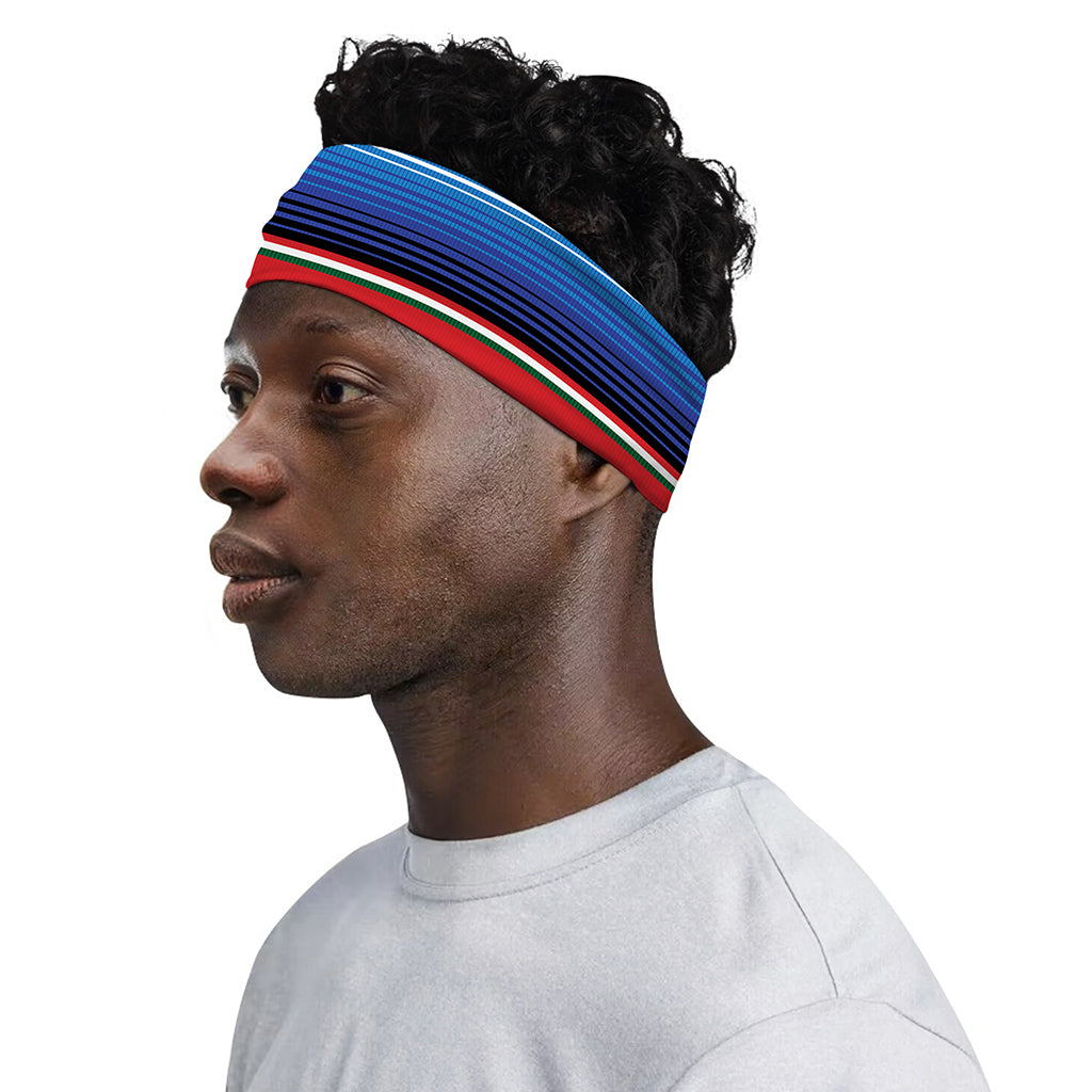Ethnic Serape Blanket Stripe Print Sports Headband