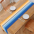 Ethnic Serape Blanket Stripe Print Table Runner