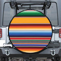 Ethnic Serape Blanket Stripe Print Tire Cover