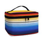Ethnic Serape Blanket Stripe Print Travel Makeup Bag