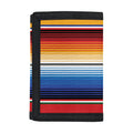 Ethnic Serape Blanket Stripe Print Trifold Wallet