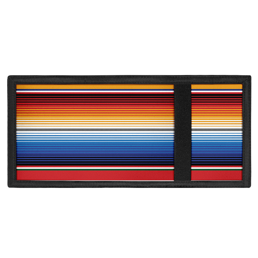 Ethnic Serape Blanket Stripe Print Trifold Wallet