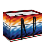 Ethnic Serape Blanket Stripe Print Utility Tote Bag