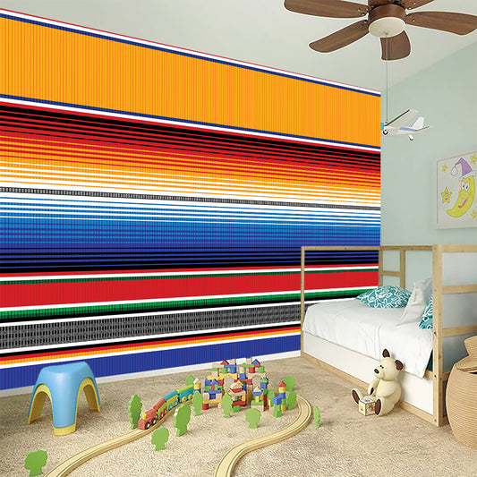 Ethnic Serape Blanket Stripe Print Wall Sticker