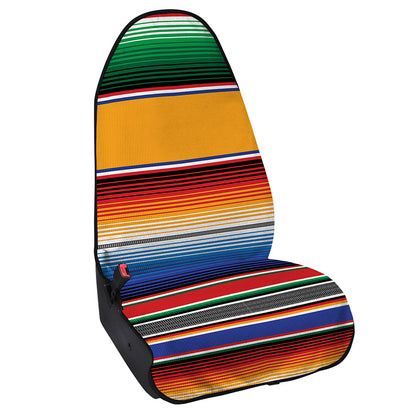 Ethnic Serape Blanket Stripe Print Waterproof Car Seat Cover