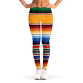 Ethnic Serape Blanket Stripe Print Women's Leggings