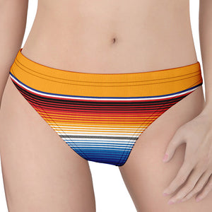 Ethnic Serape Blanket Stripe Print Women's Thong