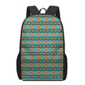 Ethnic Southwestern Navajo Pattern Print 17 Inch Backpack