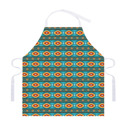 Ethnic Southwestern Navajo Pattern Print Adjustable Apron