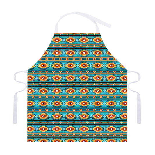 Ethnic Southwestern Navajo Pattern Print Adjustable Apron