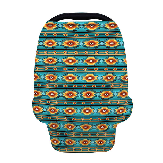 Ethnic Southwestern Navajo Pattern Print Baby Seat Cover