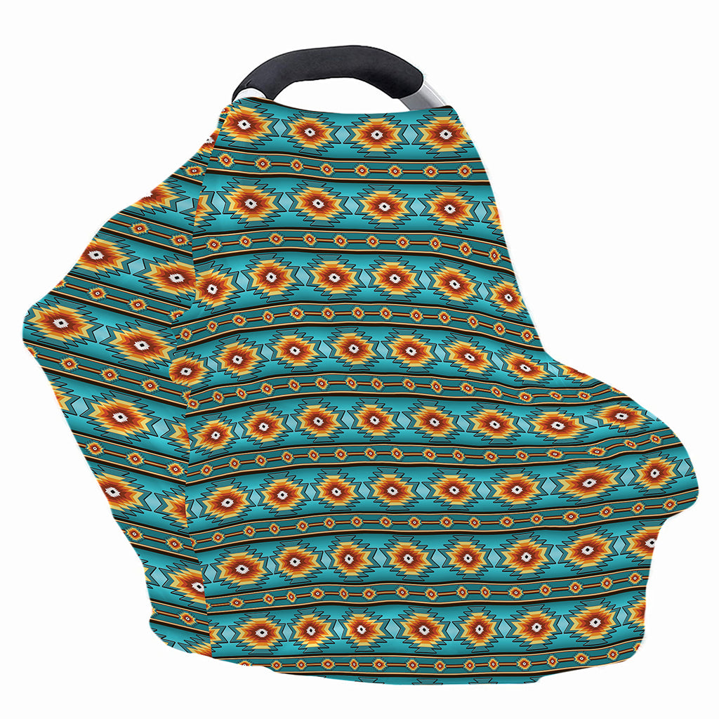 Ethnic Southwestern Navajo Pattern Print Baby Seat Cover