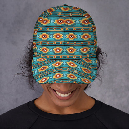 Ethnic Southwestern Navajo Pattern Print Baseball Cap