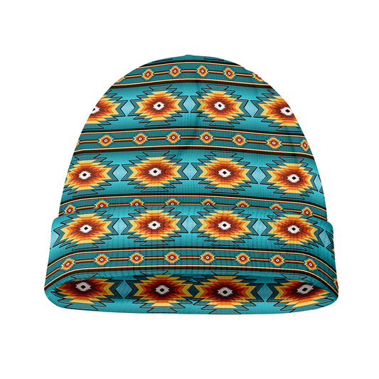 Ethnic Southwestern Navajo Pattern Print Beanie