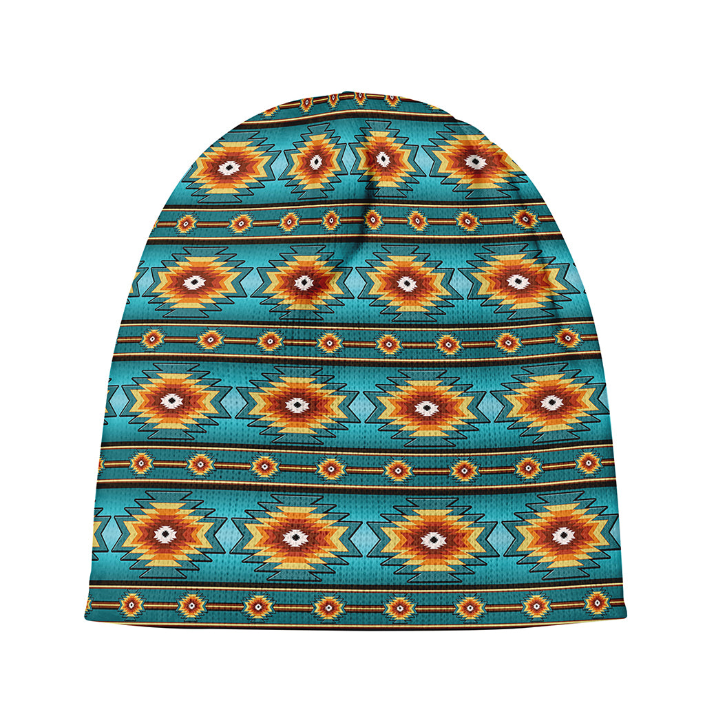 Ethnic Southwestern Navajo Pattern Print Beanie