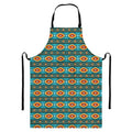 Ethnic Southwestern Navajo Pattern Print Bib Apron With Pocket